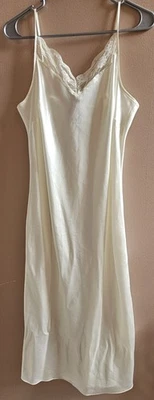 Vestido sin mangas vintage Dressbarn Collection seda quimise lencería encaje femenino 8  Foto 1 de 4