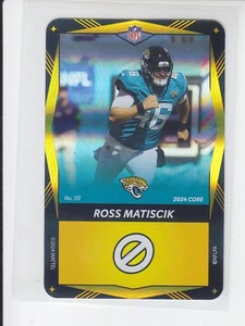 NFL Uno Elite Core Edition ROSS MATISCIK Yellow Foil SP Jaguars #112 - Picture 1 of 1