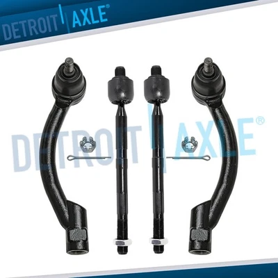 Front Inner & Outer Tie Rods for 2014 2015 2016 2017 2018 Kia Forte5 Forte Koup - Image 1 of 4