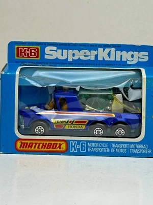 Matchbox Super Kings No. K-2 Motorcycle Transport Team Honda with Original Box - Image 1 of 4