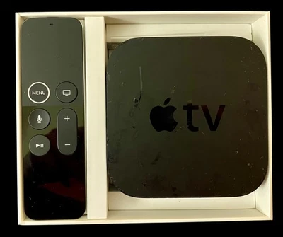 Apple TV 4K HDR 64 GB Caja abierta con control remoto Foto 1 de 4
