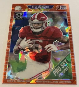 2021 Leaf Pro Set Prospect Metal, Orange Crystals, Devonta Smith, 3/7, #22, RC - Bild 1 von 8