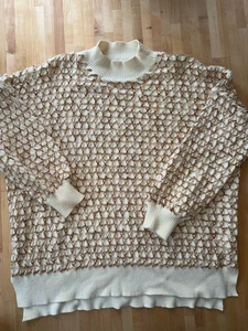Women’s Mock Neck Sweater Patterned Xs - Picture 1 of 8
