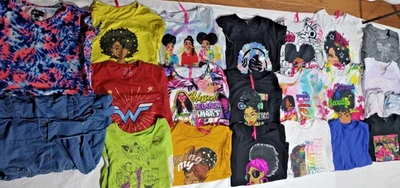 女童服装套装 22 件 | 尺码 10–16 | 连衣裙、衬衫、短裤 | 二手  — 第 1/4 张图片