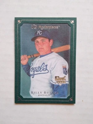 UD Masterpieces Billy Butler RC 2007 lino verde Foto 1 de 2