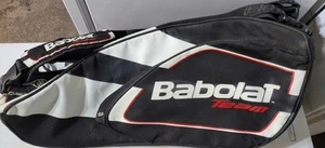 Babolat Team 6-pack Tennis Bag 30x12 Black White Red - Picture 1 of 6