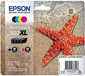 Epson 603 XL | Drucker Tintenpatrone | Multipack 4 Farben XL | Original - Bild 1 von 2