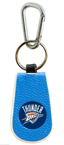 Oklahoma City Thunder Color Leather Basketball Keychain [New] Key Chain Jewelry Cover