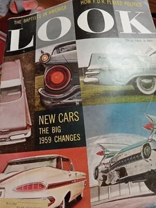LOOK Magazine October 28 1958 New Cars The Big 1959 Changes~1950s Cars - Picture 1 of 1