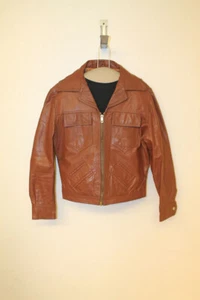 HERREN LEDERJACKE SCOTTS GREY LTD. VINTAGE ZIMTBRAUN GR. 40 - Bild 1 von 5