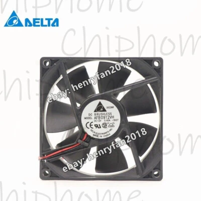 Delta Fan AFB0912VH DC 12V 0.60A 2-Wire 92*92*25MM Axial Cooling Fan - Image 1 of 4
