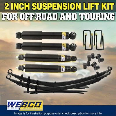 2 Inch 50MM Webco Shocks RAW Leaf Spring Easy Lift Kit for Ford Courier PC PD PE - image 1 of 3
