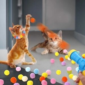 Funny Cat Gifts,Interactive Cat Toy For Indoor - 20 balls and 1  ball launcher