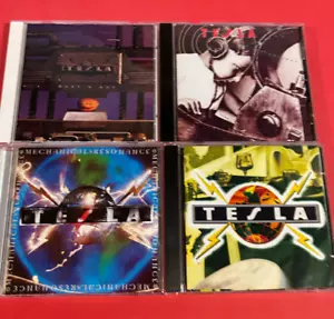 TESLA CD LOT SET PSYCHOTIC SUPPER Bust A Nut MechanicaL RESONANCE GREAT RADIO - Picture 1 of 7