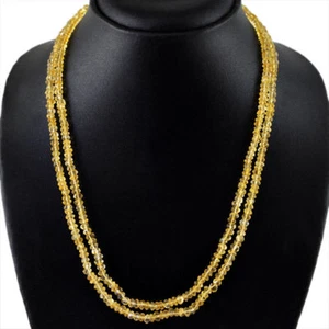 2-reihige Citrin Perlen zur Kreation Halskette / 141,5 Karat - Bild 1 von 1