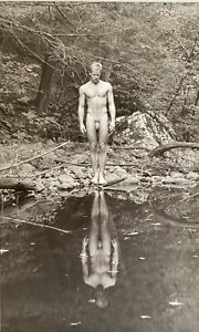 Male nude physique photo titled “The Pond” by Strom.  This is an Artist’s Proof,