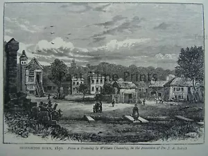 Edinburgh OLD BROUGHTON BURN Original Victorian Print c1881 - Bild 1 von 2