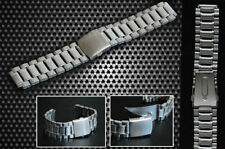 Cavadini Edelstahl Uhren Armband, Durable Faltschliesse 20,22,24mm