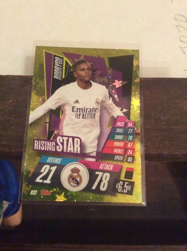 Topps Match Attax Champions League 2020/2021 Rodrygo Rising Star RS2 - Image 1 of 1