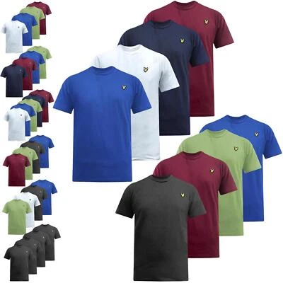 Pack Of 4 Lyle & Scott Mens Crew Neck T-Shirt Short Sleeve Shirt Casual Top Tee