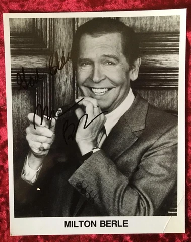 Milton Berle CERTIFIED signed auographed 8 X10 photo+ COA Cover