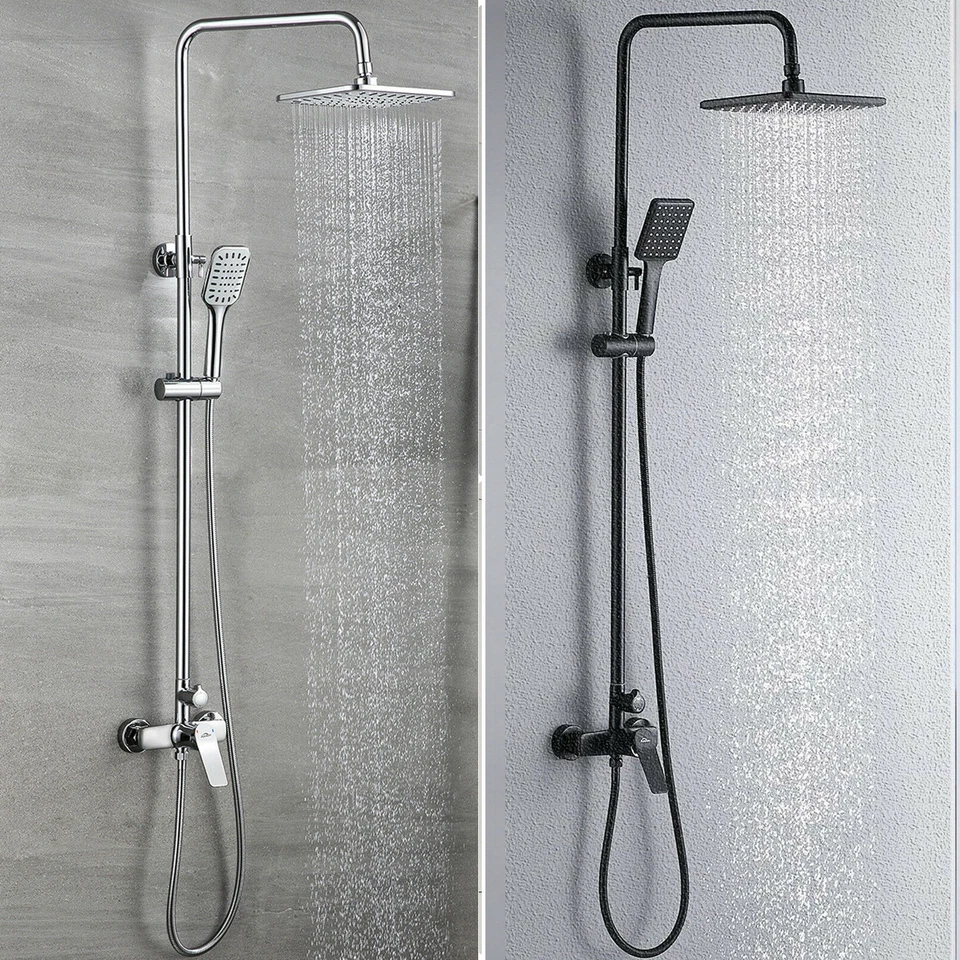 Duschsystem Duscharmatur Regendusche Duschset mit Dusch Handbrause Duschstange - Bild 1 von 1