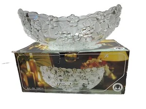 Mikasa Walther Glasschale Schale Jardiniere Servier Mittelteil Carmen Satin Design Neu aus altem Lagerbestand - Bild 1 von 12