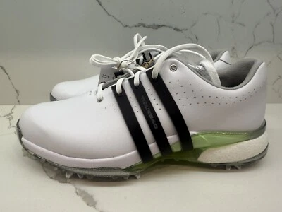 New Adidas Tour360 24 Boost Golf Shoes White/Black/Green IF0259 Women’s Size 9 - Image 1 of 4