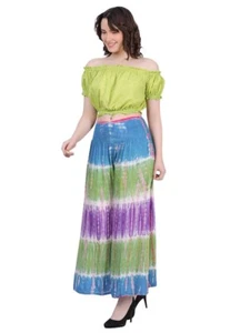 Women Casual Hippie Tie Dye Wide Bottom Harem Pants Wholesale Assorted 05 Pc lot - Imagen 1 de 8