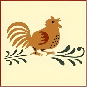 COUNTRY CHICKEN STENCIL -French - The Artful Stencil - Picture 1 of 6