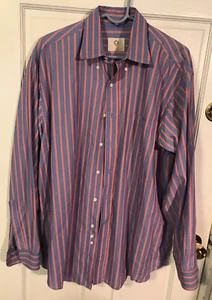 Vyella Casual Dress Shirt Men’s XL  Stripe - Picture 1 of 3