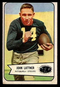 Bowman #128 1954 Johnny Lattner Good RC Rookie Steelers ID:437534 - Imagen 1 de 2