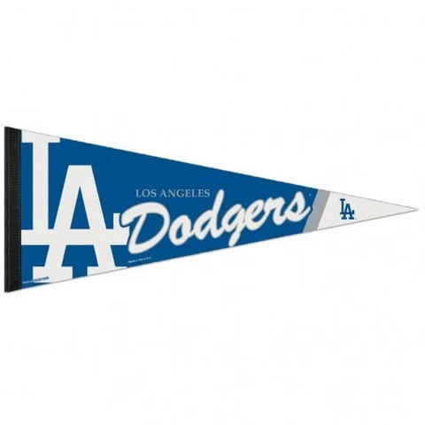 Los Angeles Dodgers 12x30 Premium Wool Pennant (NEW) MLB Sign Banner Wall Cave Cover