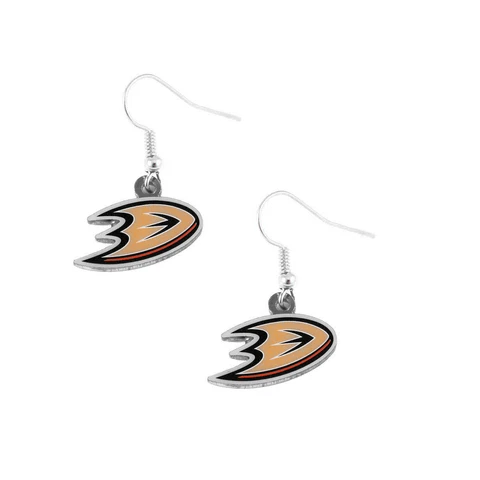 ANAHEIM DUCKS EARRINGS NHL DANGLE SERIES 2 WITH TEAM LOGO NHL Official Licensed Cover
