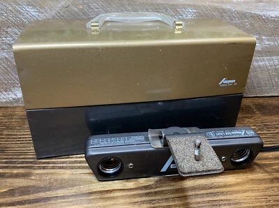 Barra de fotografía vintage Adams Montgomery Ward GW20 2 luces probada con estuche de metal Foto 1 de 4