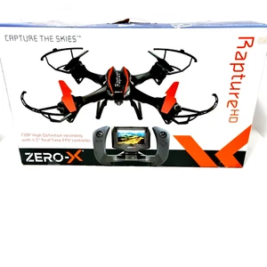 Zero X Drone Rapture ZX-RHD Full HD Camera 720P FPV Black 6 Axis RP $399 - Picture 1 of 12