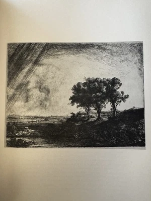 “Los tres árboles” de Rembrandt. Solo impresión Foto 1 de 2