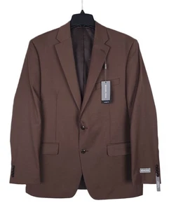 Michael Kors Men's Classic-Fit Stretch Wool Suit Jacket Brugue Solid 44L NWT - Picture 1 of 7