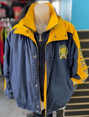 Authentic Vintage 1990's Notre Dame Starter Jacket Coat Zip Up Snap Size L - Image 1 of 4