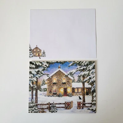 Lang Companies Christmas Cards Box 2016 Nestled Pines Art 9 Cards 10 Envelopes - Image 1 of 4