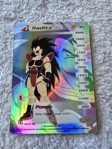 DBZ Dragon Ball Z FOIL Raditz 183 Hi-tech CCG Limited Saiyan Saga MP Score - Picture 1 of 2