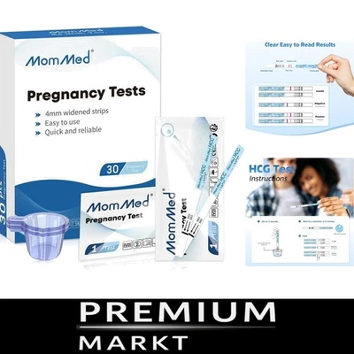 Schwangerschaftstest Frühtest Teststreifen mit 30 Urinbechern Schnell Genaue - Bild 1 von 2