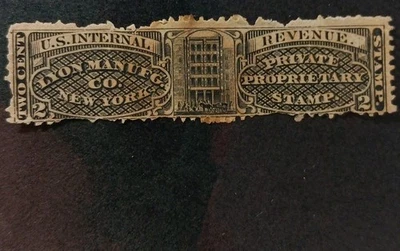 U.S.A MATCH AND MEDICINE STAMPS SCOTT RS168d. - Image 1 of 2