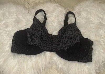 Sujetador Olga 35063 Luxury Lift Cobertura Completa UW Sin Forro Estampado Animal Encaje Mujer 42D Foto 1 de 4