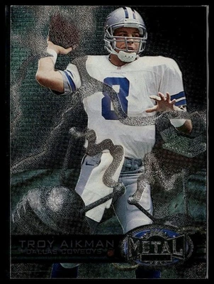 1997 Metal Universe #11 Troy Aikman Dallas Cowboys - Image 1 of 2