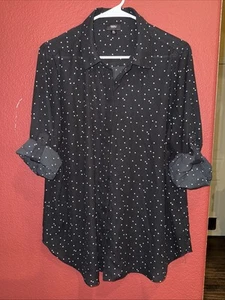 Mossimo XL Womens Blouse Black - Picture 1 of 4