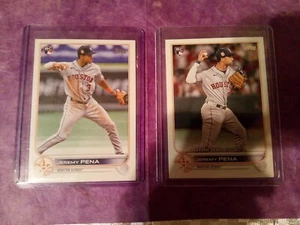 Tarjetas base de novato de Jeremy Pena 2022 Topps Update US253, debut de novato US276 - Imagen 1 de 2