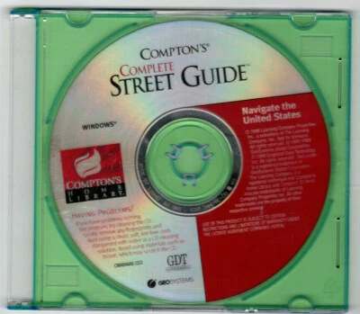 Compton's Complete Street Guide (PC, 1998, The Learning Company) - Image 1 of 3