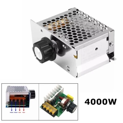 220V AC 4000W SCR Motor Speed Control Controller Variable Voltage Regulator - Image 1 of 4