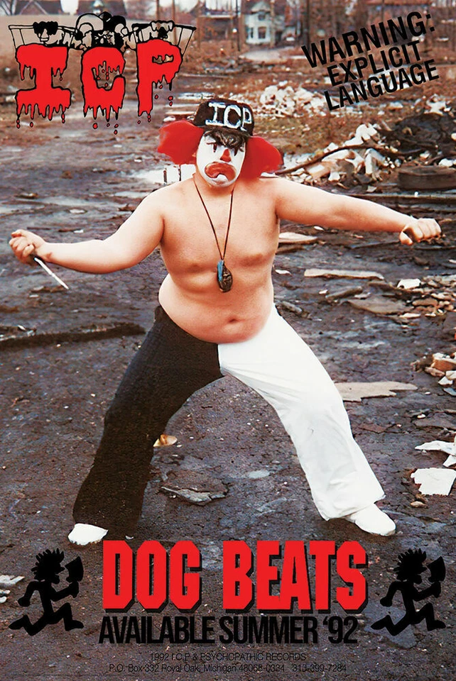 INSANE CLOWN POSSE - DOG BEATS POSTER 24x36 - ICP MUSIC 9293 *IN HAND*